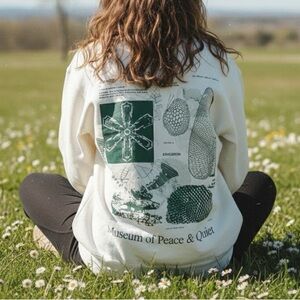 Museum of Peace & Quiet Fibonacci Crewneck Sweater Off-White